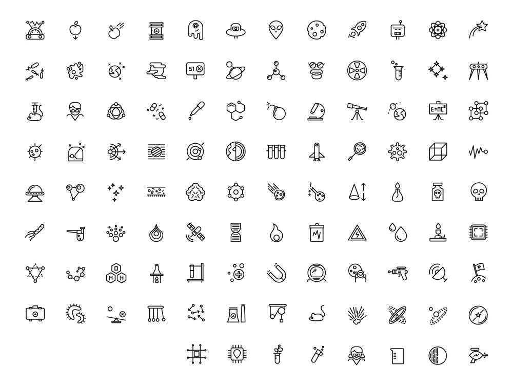 Free Science Icons Pack 3
