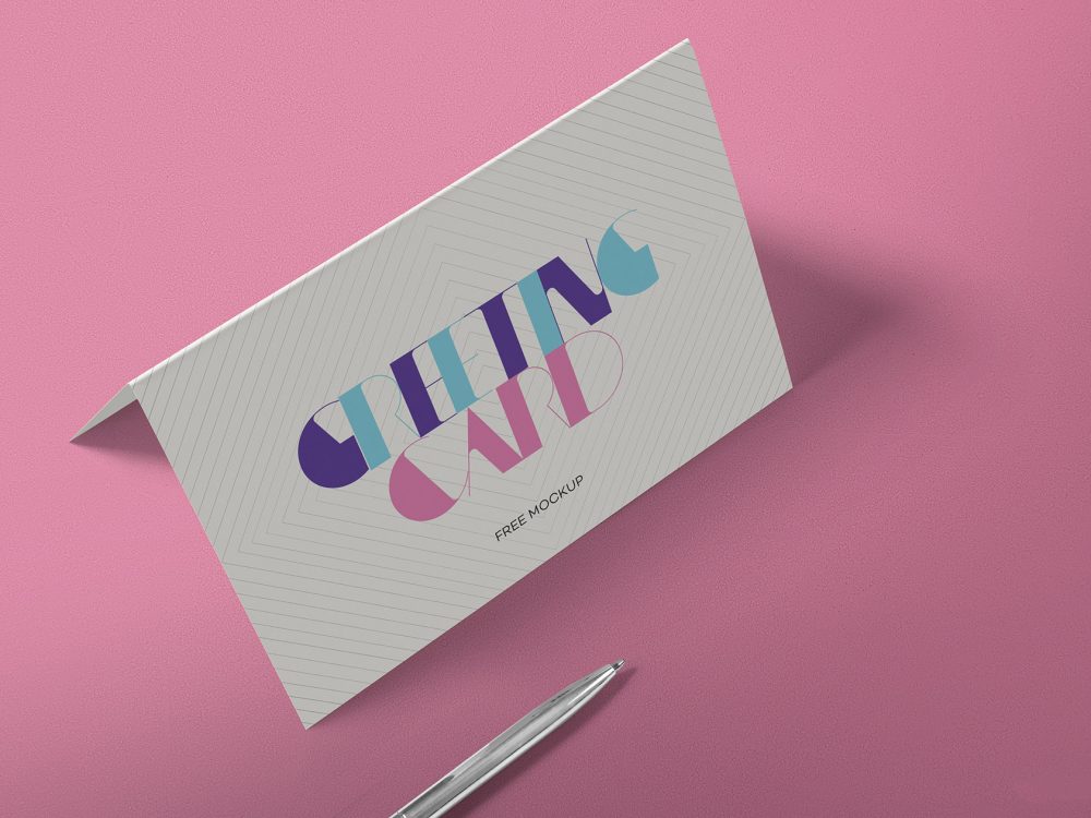 Free Stylish Invitation Card Mockup