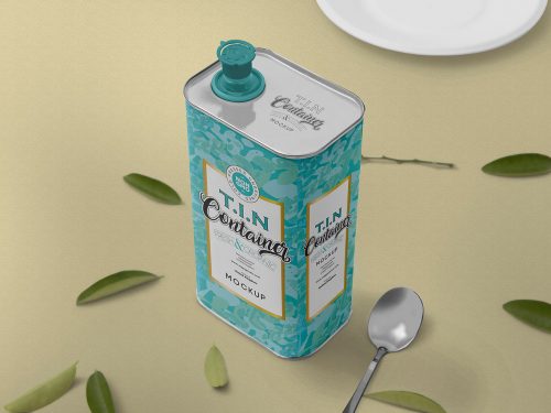 Free Tin Can Mockup