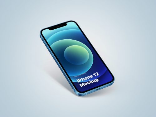 Free iPhone 12 PSD Mockup
