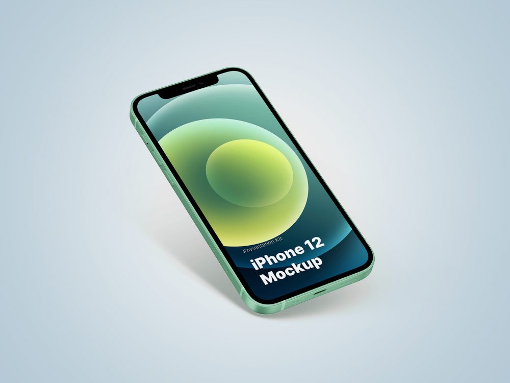 Free iPhone 12 PSD Mockup