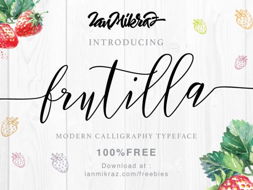 Fruitilla Modern Script Free Typeface