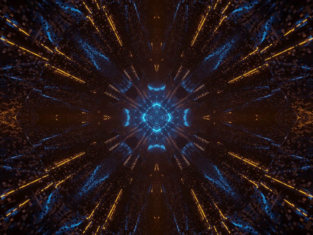 Futuristic Tunnel Corridor Background