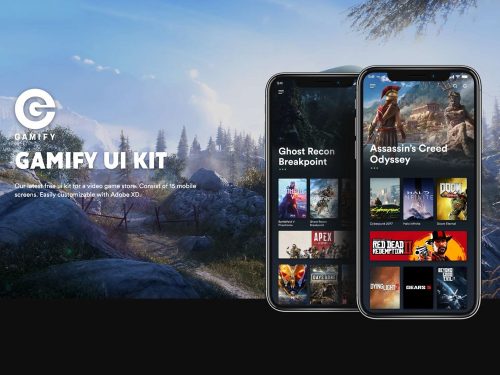 Gamify Free Adobe XD UI Kit