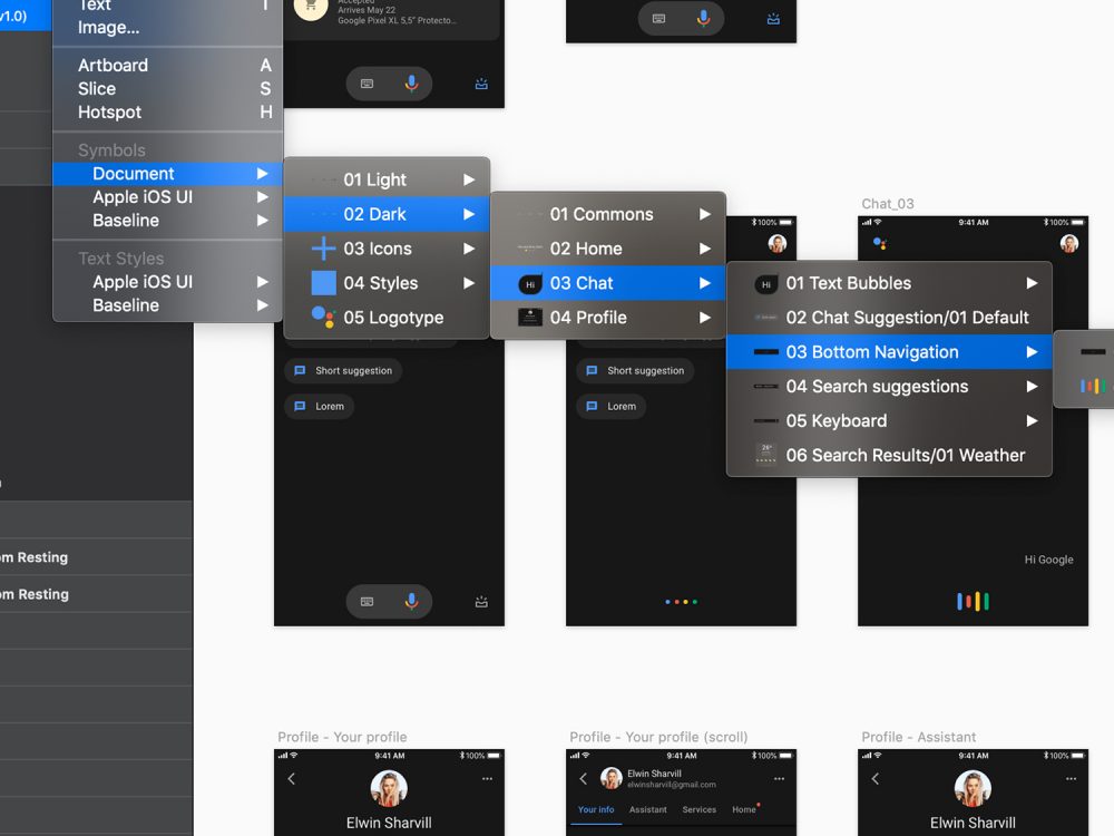 Google Assistant UI Kit 3