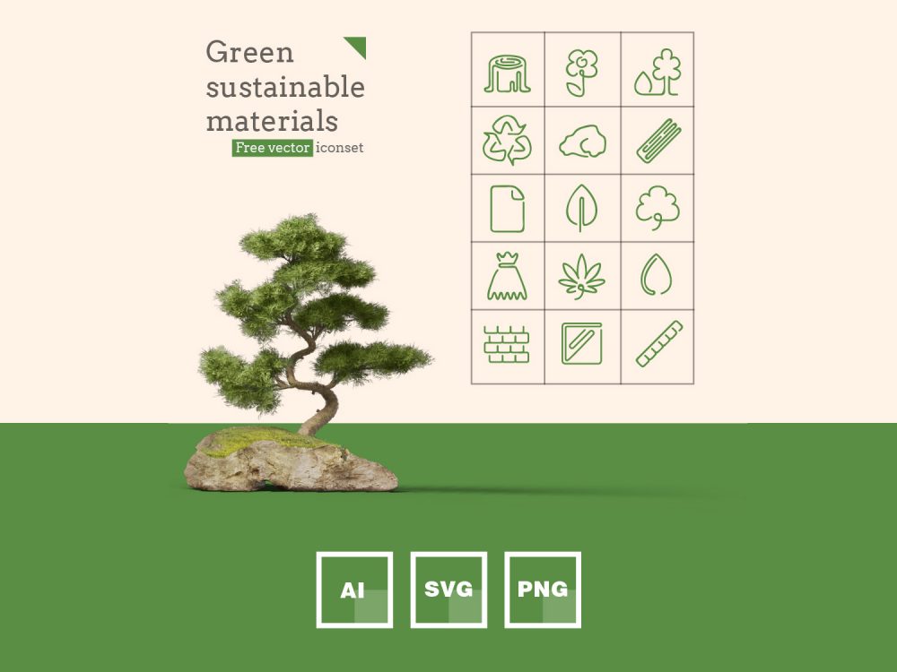 Green Sustainable Icons Pack