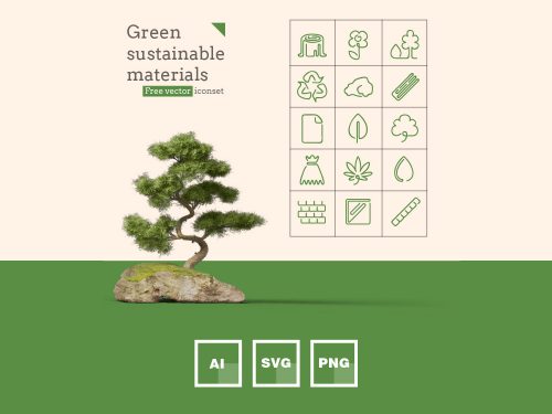 Green Sustainable Icons Pack