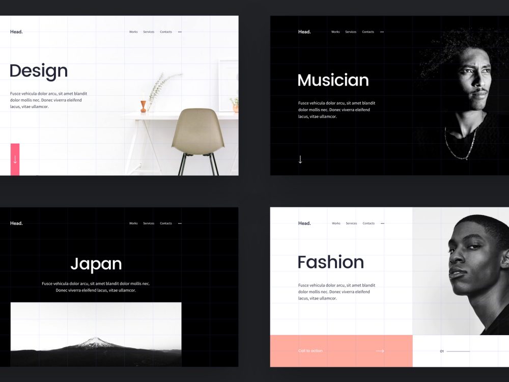 Head Sketch UI Kit 3