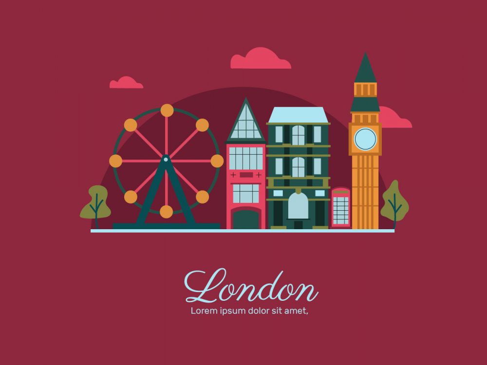 London Landmark Illustration