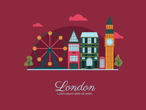 London Landmark Illustration