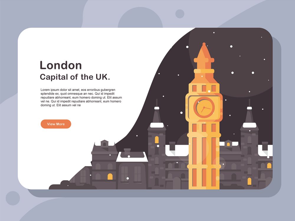 London Landmark Illustration