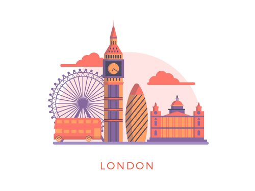 London Landmark Illustration