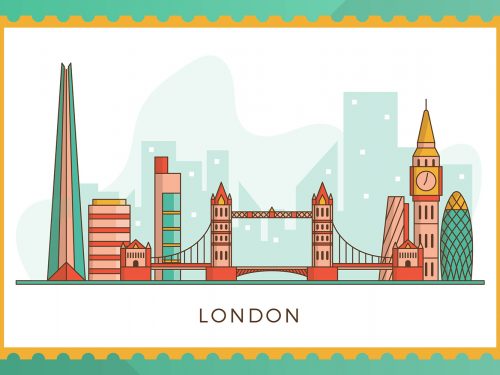 London Landmark Illustration
