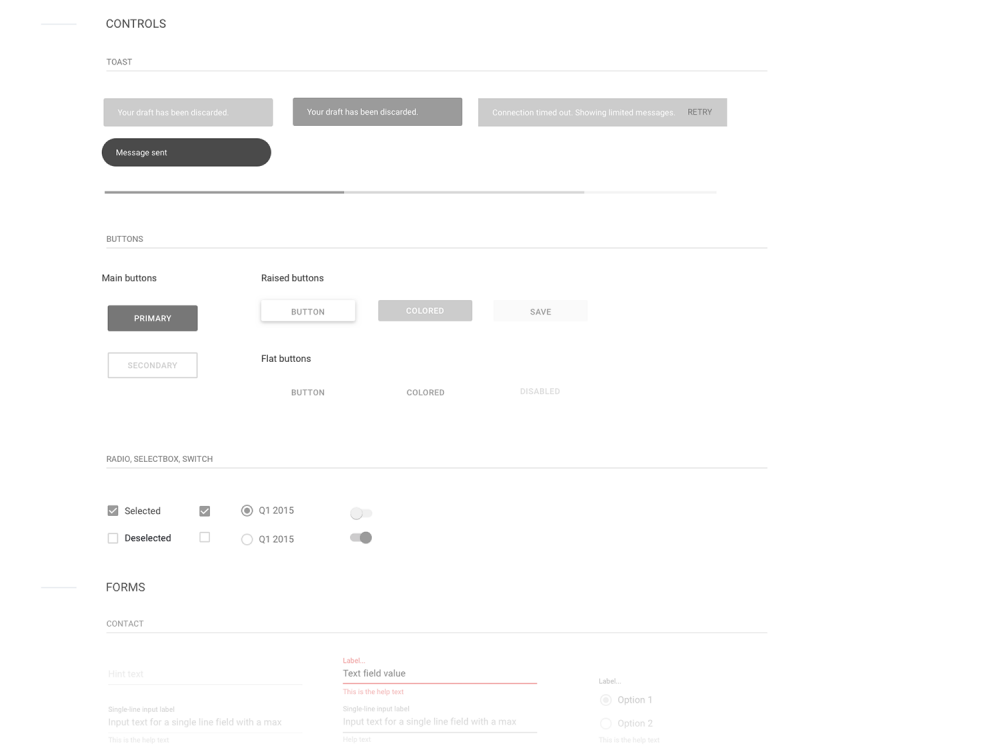 Material Dashboard Wireframe Kit 4