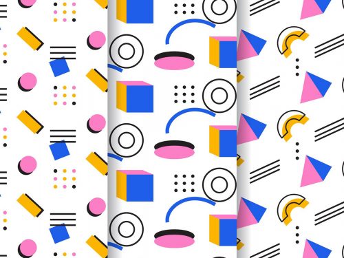 Memphis Seamless Pattern Collection
