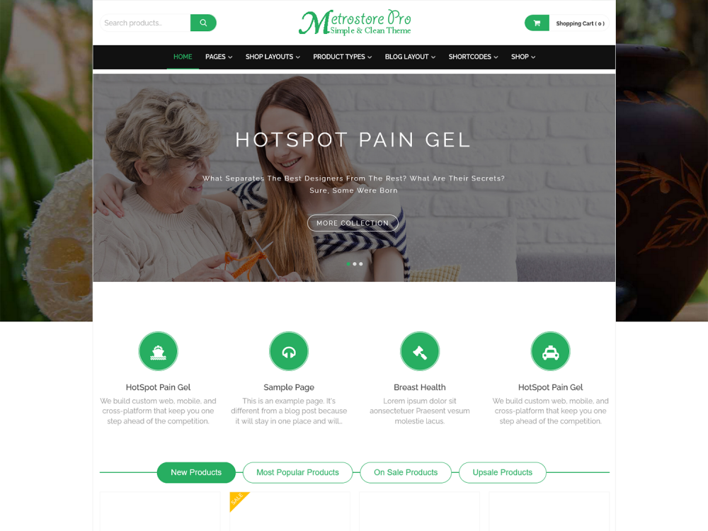 MetroStore – Free eCommerce WordPress Theme