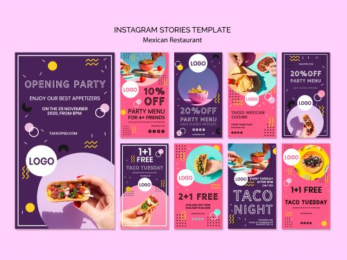 Mexican Food Instagram Stories Templates