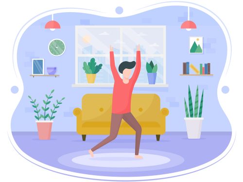 Morning Exercise Vector Free Flat Illustration