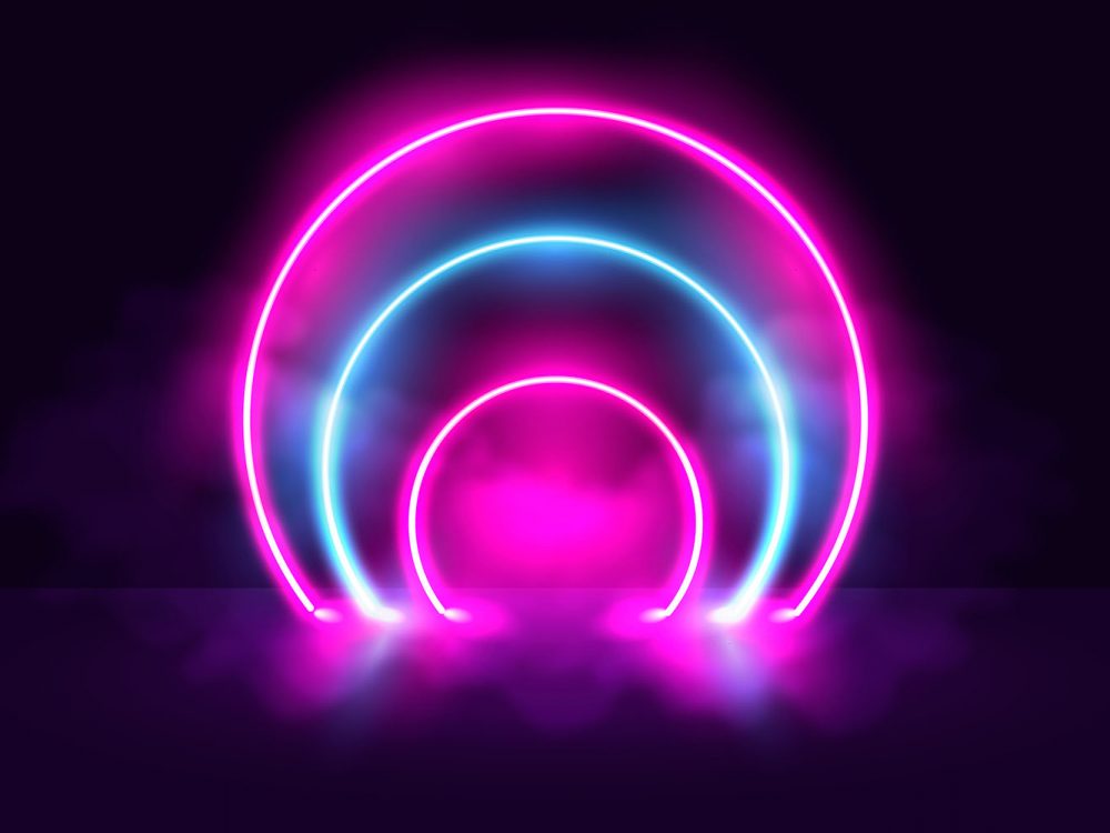 Neon Lights Background Concept