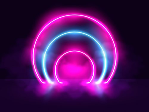 Neon Lights Background Concept