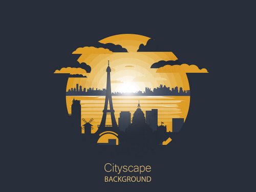 Paris Cityscape Illustration