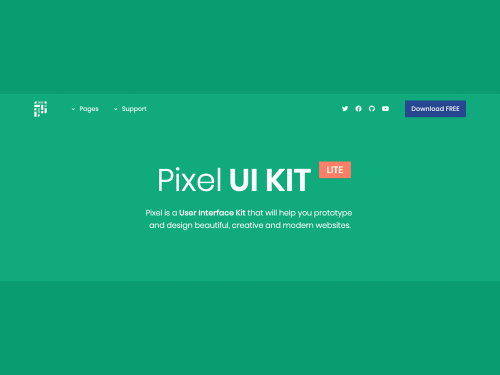 Pixel Lite - Bootstrap 4 UI Kit