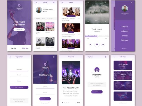 Playband Music iOS UI Kit
