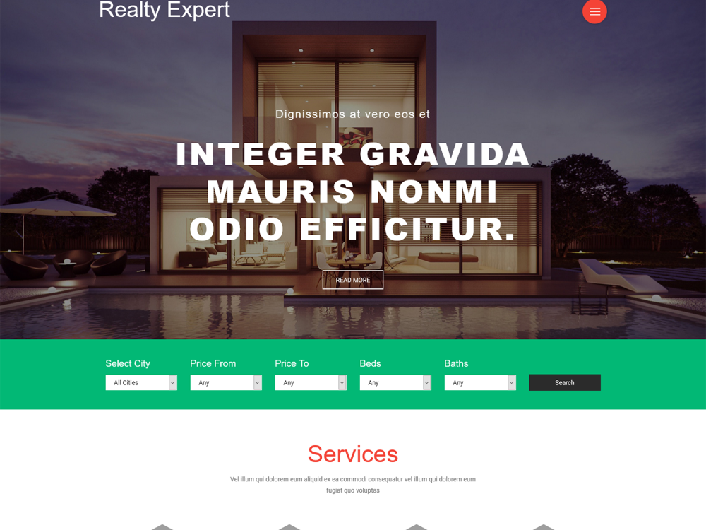 Realty Expert Bootstrap Responsive Web Template