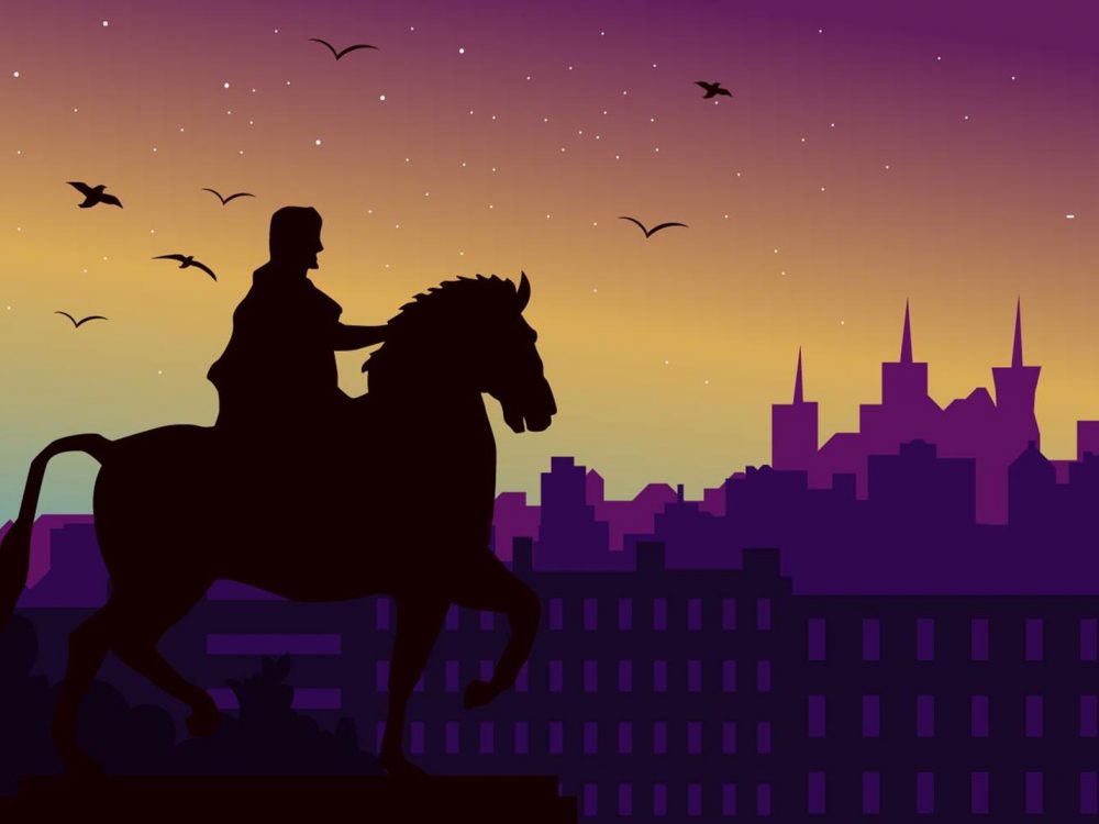 Silhouette of Lyon City