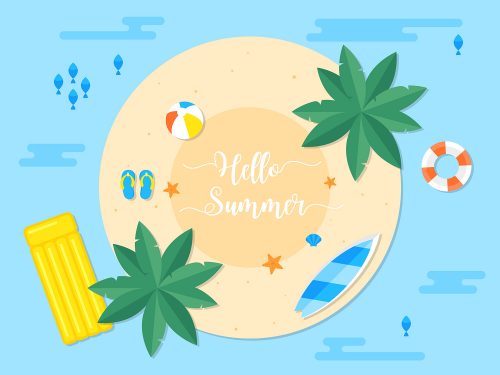 Summer Vacation Illustration
