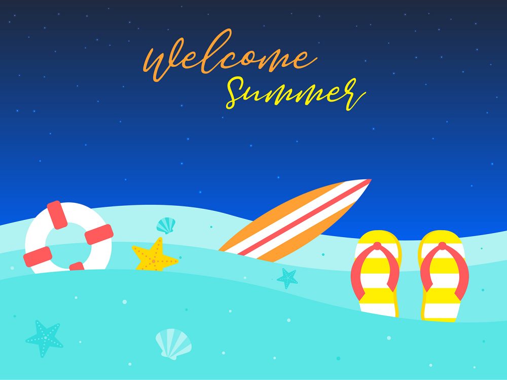 Summer Vacation Illustration