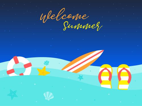 Summer Vacation Illustration
