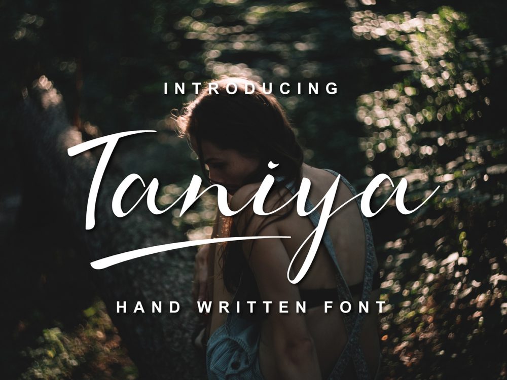 Taniya Handwritten Font Demo