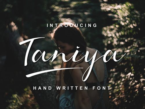 Taniya Handwritten Font Demo