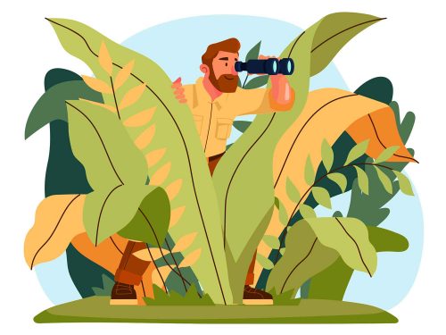 Treasure Hunter Vector Illustration