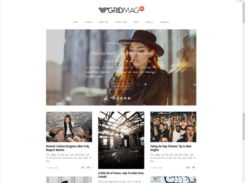VT Grid Mag - Masonry Grid Style WordPress Theme