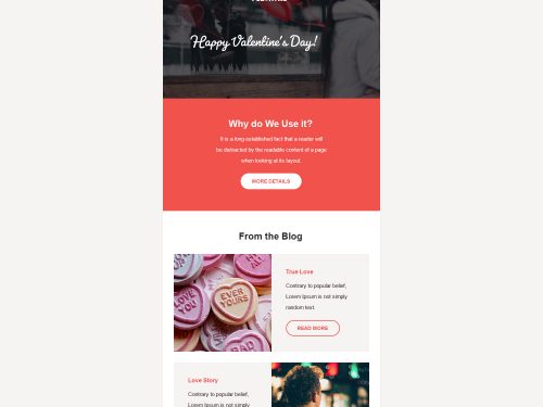 Valentine's Day Email Template