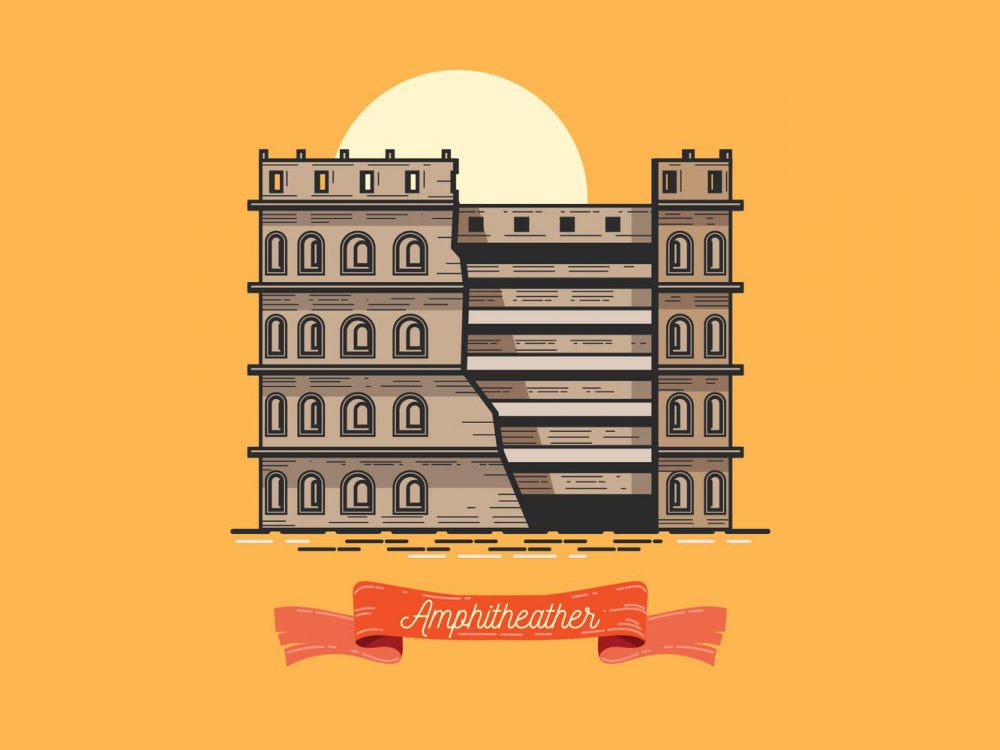 Vector Illustration of the Amphitheater