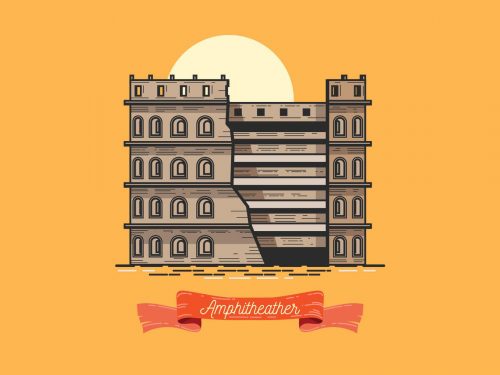 Vector Illustration of the Amphitheater