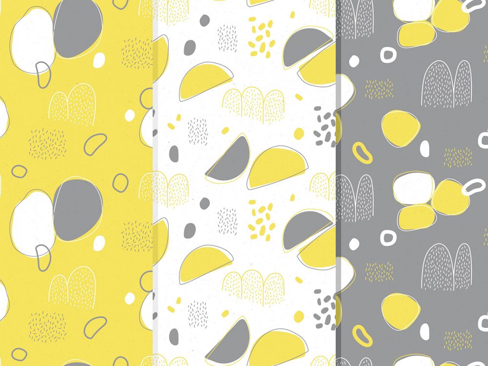 Yellow and Gray Geometric Pattern Collection