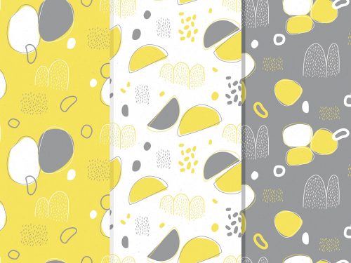 Yellow and Gray Geometric Pattern Collection