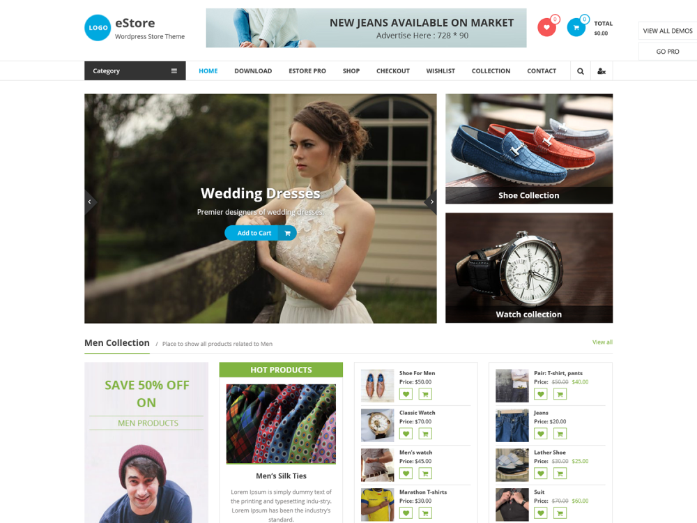eStore WooCommerce WordPress Theme