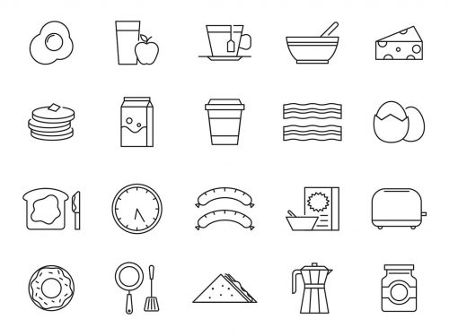 20 Breakfast Vector Icons