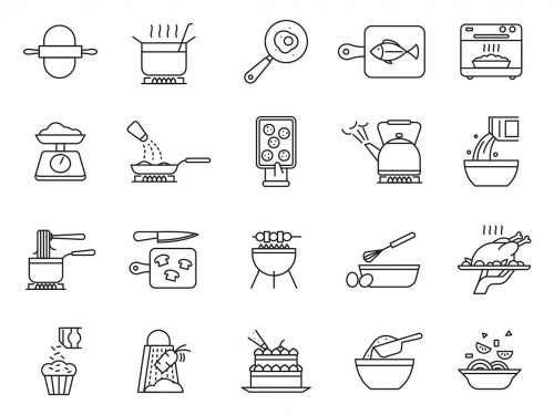 20 Cooking Vector Icons