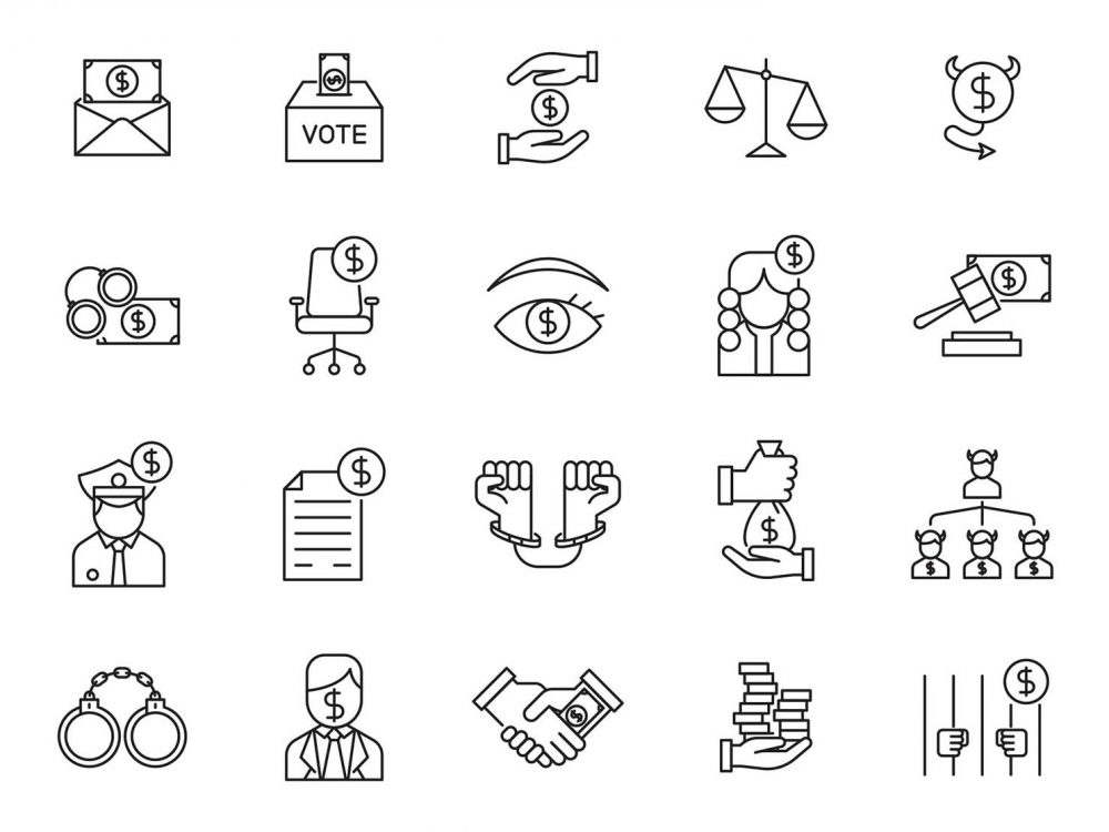 20 Corruption Vector Icons