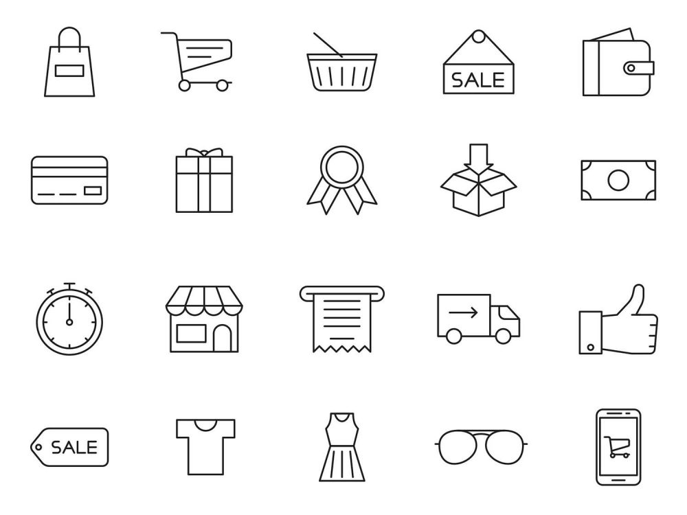 20 Shopping Vector Icons