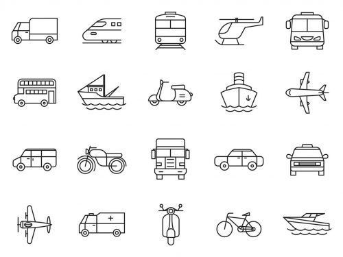 20 Transportation Vector Icons