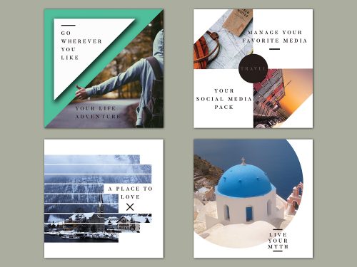 4 Free Instagram Travel Templates