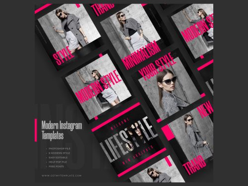 6 Fashion Instagram Templates