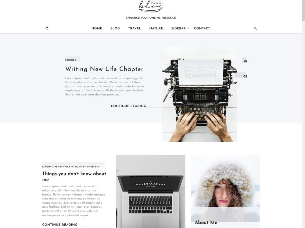 Blog Personal - Complete Responsive WordPress Blog Themes